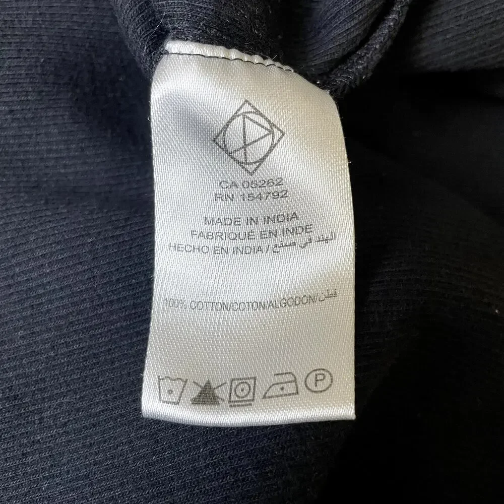 Point‎ Zero Y2K Long Sleeve Pullover T-Shirt Size XL Black Crew Neck 100% Cotton - Picture 5 of 9